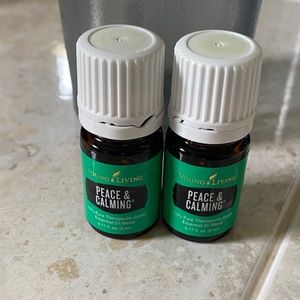 Two Young Living Peace & Calming 5ml bottles.